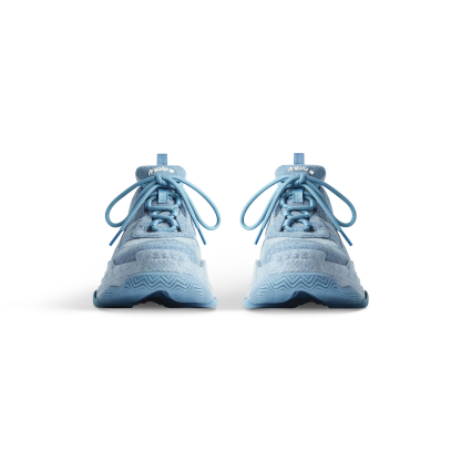 WOMEN'S TRIPLE S SNEAKER DENIM IN BLUE